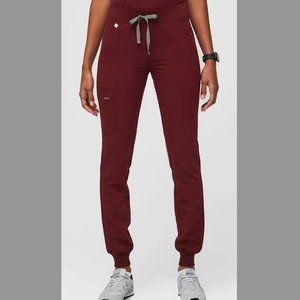 Figs Women's Zamora Jogger Scrub Pants Burgundy